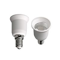 Патрон-переходник Uniel LH14-27L 220В Белый фото Патрон-переходник Uniel LH14-27L 220В Белый картинка